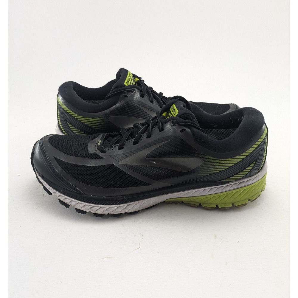 Mens Brooks Ghost 10 Black Green Gore-Tex Running Shoes 1102561D078 Size 10